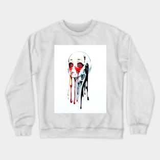 Melting doll’s head Crewneck Sweatshirt